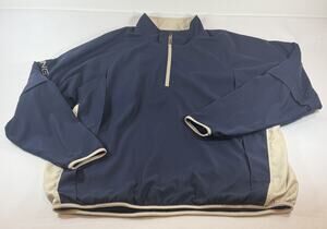 PING Collection Men’s XL Golf Windbreaker Pullover Navy 1/4 Zip Colorblock